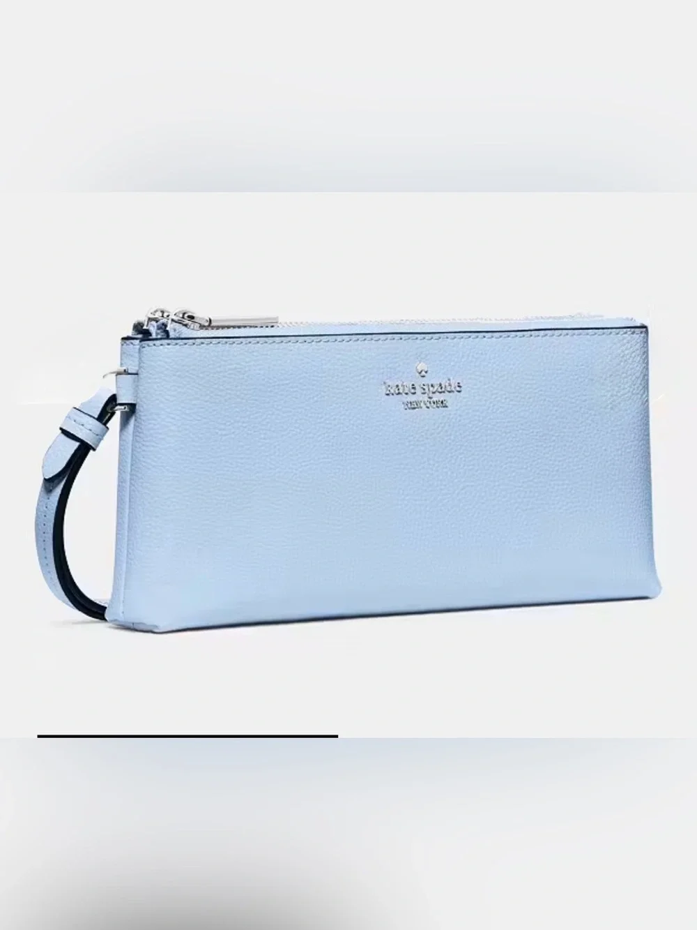 Kate Spade New York L-Zip Leather Wristlet